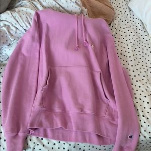 Pink champion hoodie